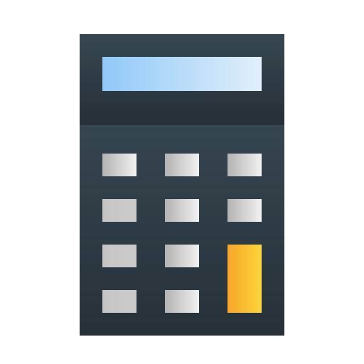 calcolatrice Generic gradient fill icona