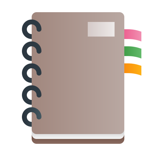 공책 Generic gradient fill icon