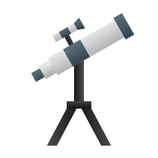 telescopio Generic gradient fill icona