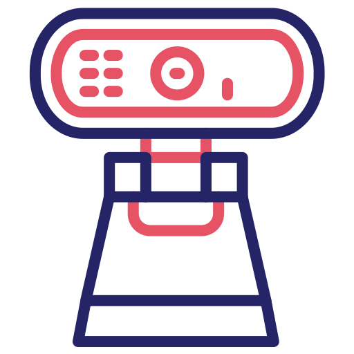 cámara web Generic color outline icono