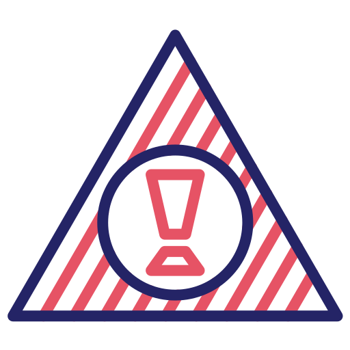 señal de advertencia Generic color outline icono
