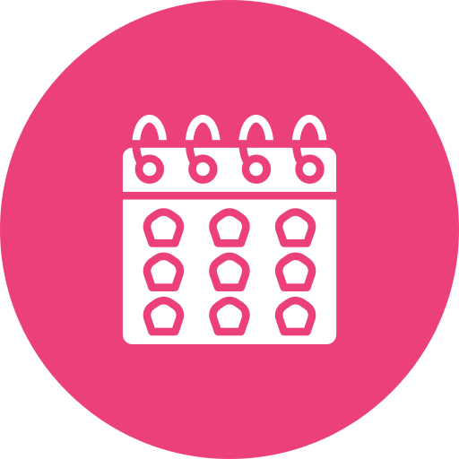 Calendar Generic color fill icon