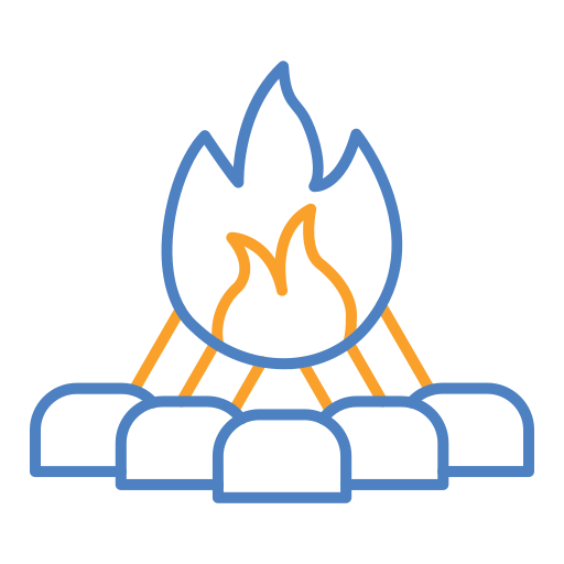 Campfire Generic color outline icon