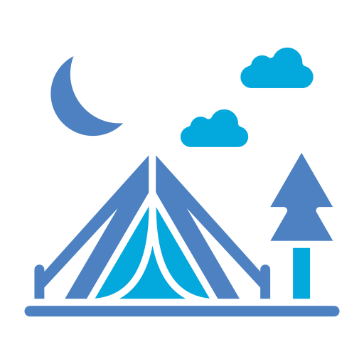 camping Generic color fill icoon