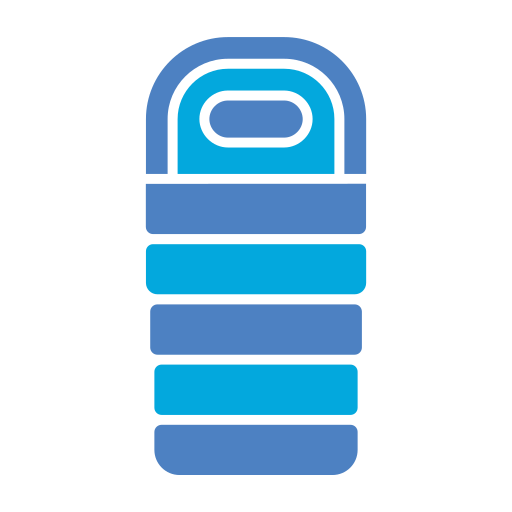 Sleeping bag Generic color fill icon