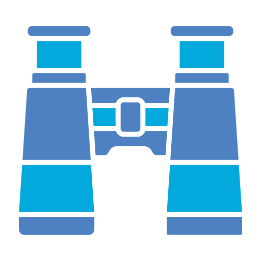 binoculare Generic color fill icona
