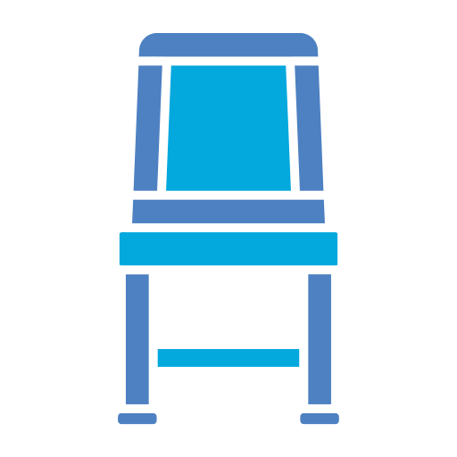 Camping chair Generic color fill icon