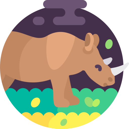 rinoceronte Detailed Flat Circular Flat icono