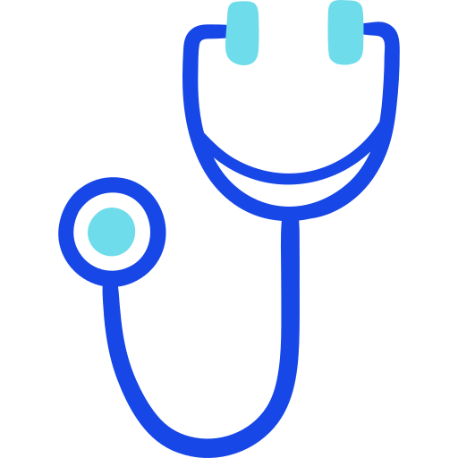 Stethoscope Doodle Lineal Color icon