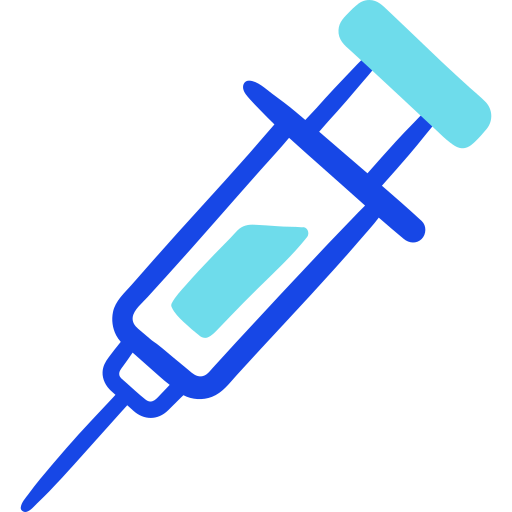 vacunación Doodle Lineal Color icono