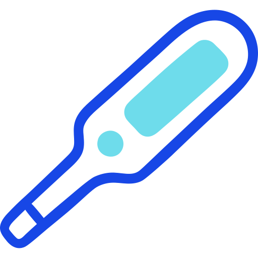 termometr Doodle Lineal Color ikona
