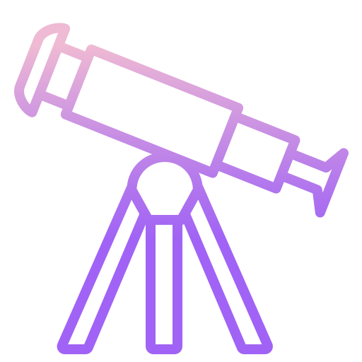 Телескоп Icongeek26 Outline Gradient иконка