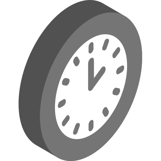 Clock Isometric Flat icon