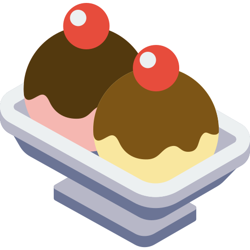 Мороженое Isometric Flat иконка