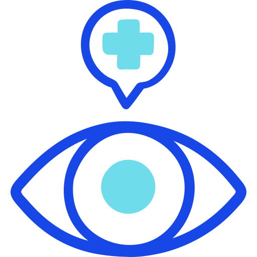 optometrie Doodle Lineal Color icon