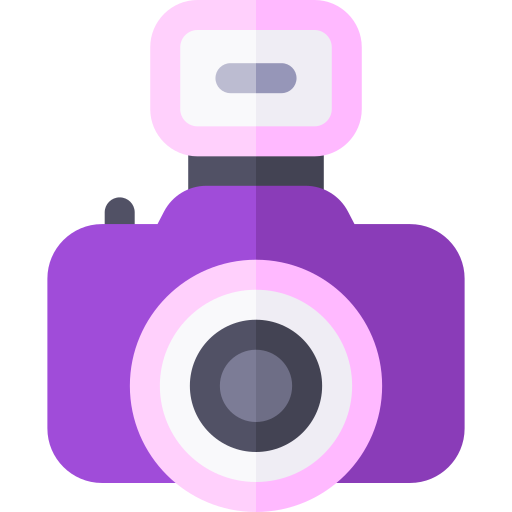 fotocamera carina Basic Rounded Flat icona