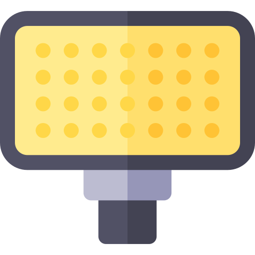 luz led Basic Rounded Flat icono