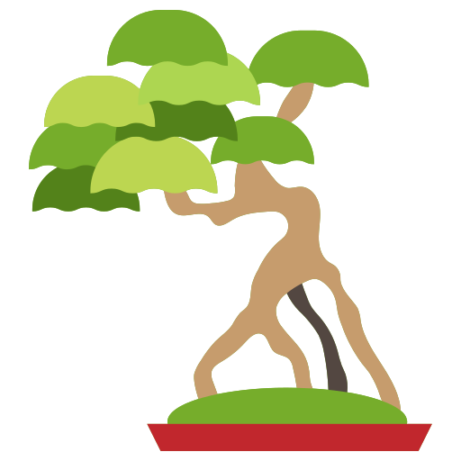 Árbol bonsai Generic color fill icono
