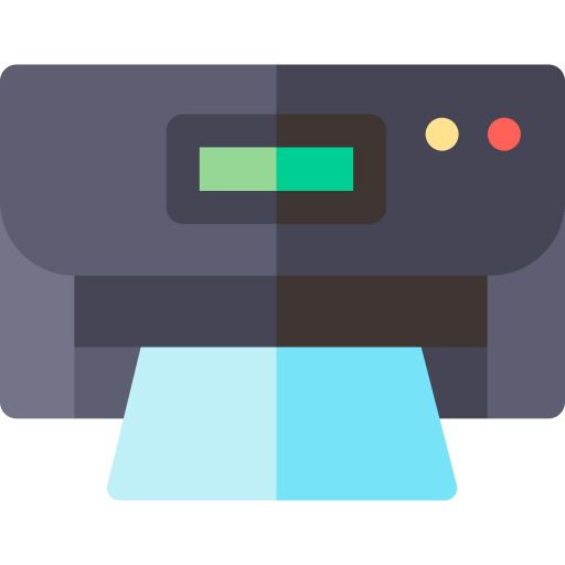 impresora Basic Rounded Flat icono