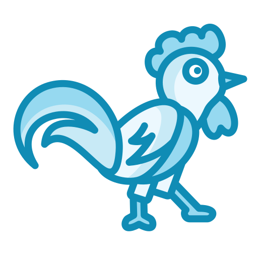 Rooster Generic color lineal-color icon