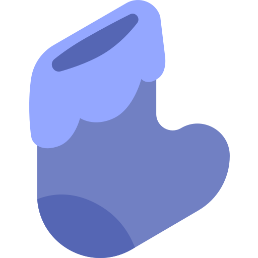 calcetines de bebe Isometric Flat icono