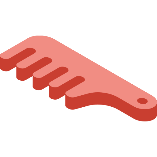 Comb Isometric Flat icon