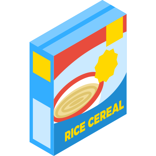 Cereal Isometric Flat icon