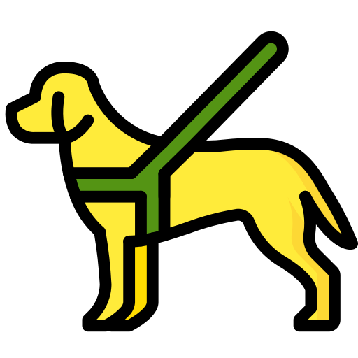Guide dog Basic Miscellany Lineal Color icon