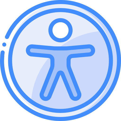 accessibilità Basic Miscellany Blue icona