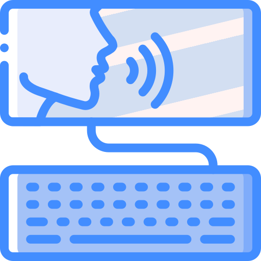 Speech Basic Miscellany Blue icon