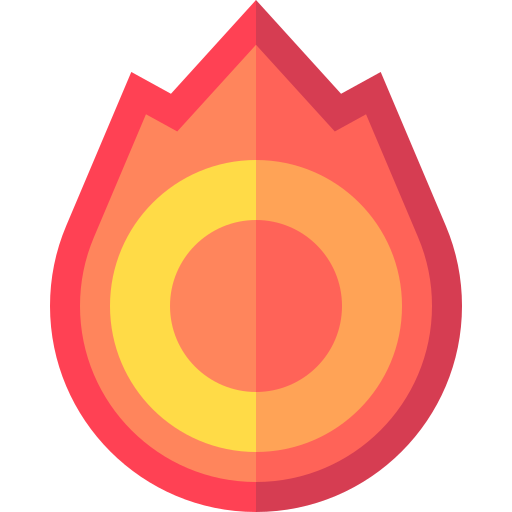Ring of fire Basic Straight Flat icon