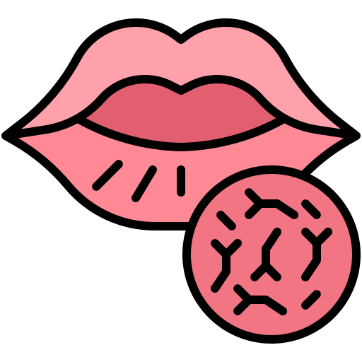 唇が乾燥する Generic color lineal-color icon