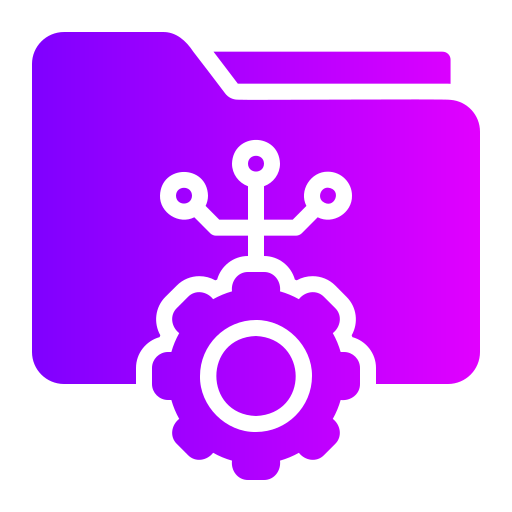 디지털 자산 관리 Generic gradient fill icon