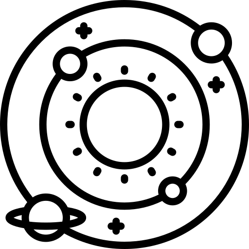 sistema solare Special Gradient Lineal icona