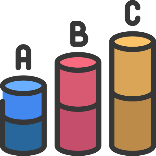 diagramme à barres Generic color lineal-color Icône