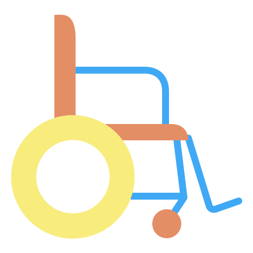 Инвалидное кресло Icongeek26 Flat иконка