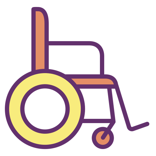 Cadeira de rodas Icongeek26 Linear Colour Ícone