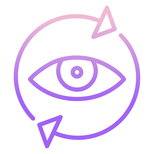Eye Icongeek26 Outline Gradient icon