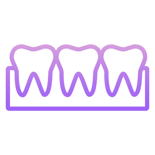 les dents Icongeek26 Outline Gradient Icône