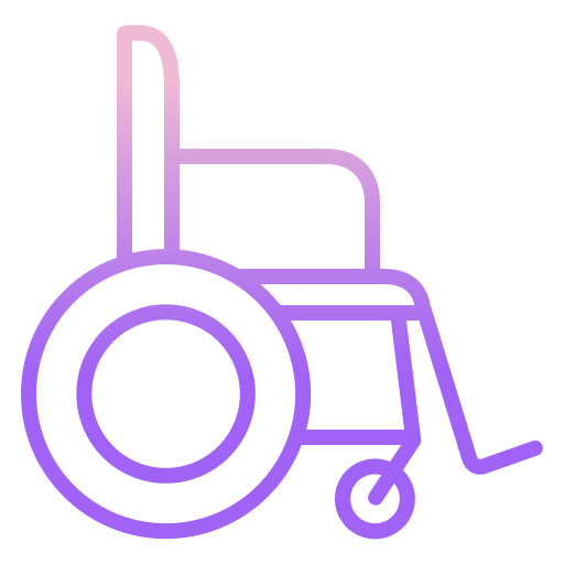 Инвалидное кресло Icongeek26 Outline Gradient иконка