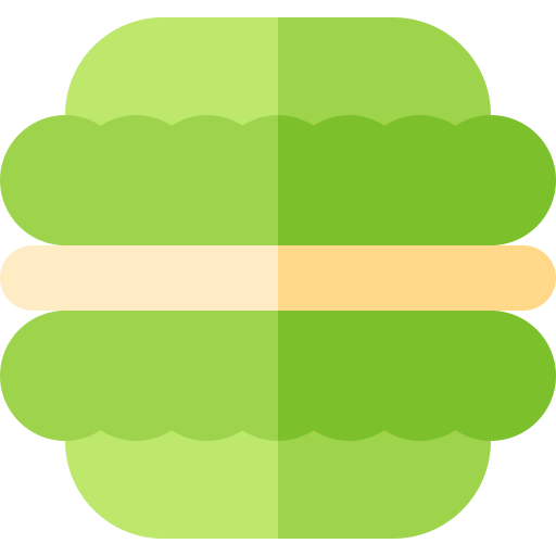 Macaron Basic Straight Flat Ícone
