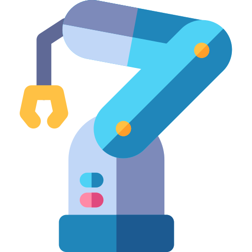 Robotic arm Basic Rounded Flat icon