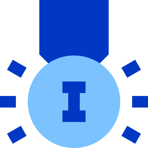 Медаль Super Basic Duotone Flat иконка