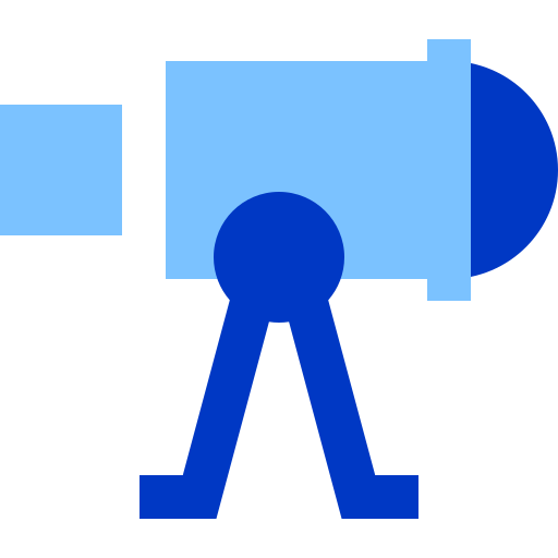 Telescope Super Basic Duotone Flat icon