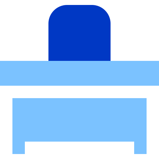 Desk Super Basic Duotone Flat icon