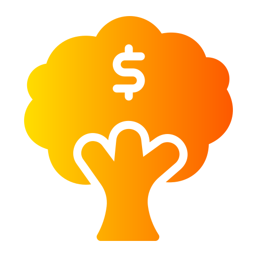 albero di soldi Generic gradient fill icona