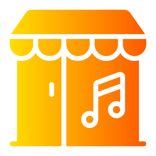 Music store Generic gradient fill icon