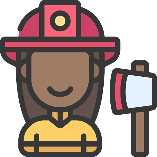 brandweerman Generic color lineal-color icoon