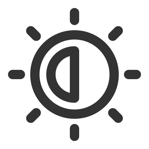 luminosità Generic outline icona