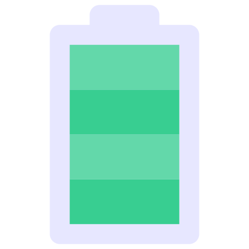 Полная батарея Generic color fill иконка